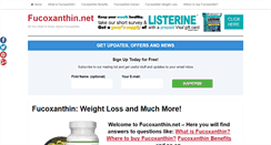 Desktop Screenshot of fucoxanthin.net