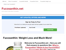 Tablet Screenshot of fucoxanthin.net